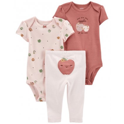 CARTER'S Set 3dielny body kr. rukáv 2ks, legíny Pink Apple dievča