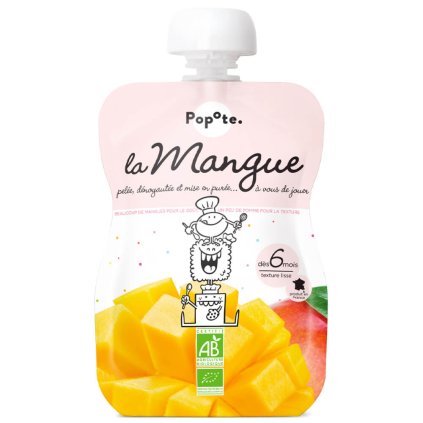 POPOTE Kapsička bio mango 120 g, 6+