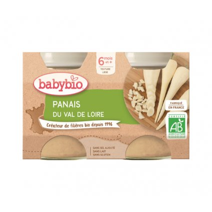 3x BABYBIO Príkrm paštrnák 2x 130 g