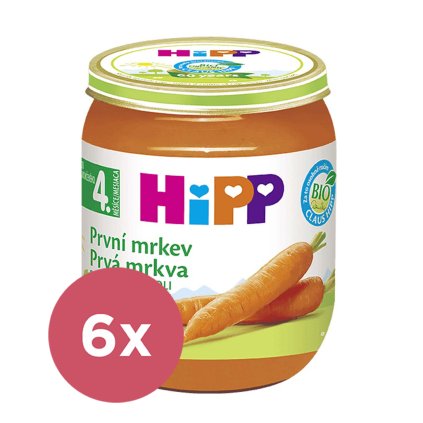 6x HiPP BIO Prvá mrkva 125 g