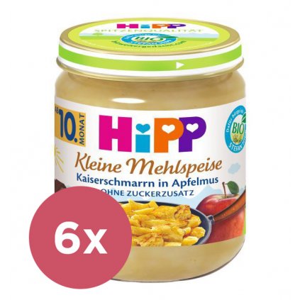 6x HiPP BIO Trhanec s jablkami od uk. 9. mesiaca, 200 g