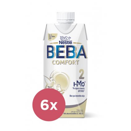 6x BEBA COMFORT HM-O 2 Mlieko pokračovacie tekuté, 500 ml