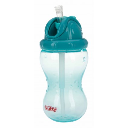 NUBY Hrnček netečúci se sklápacou slamkou a 360ml, 12 m+