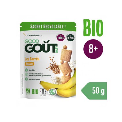 GOOD GOUT BIO Banánové vankúšiky 50 g