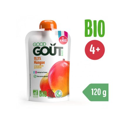 GOOD GOUT BIO Kapsička ovocná Mango 120 g, 4m+