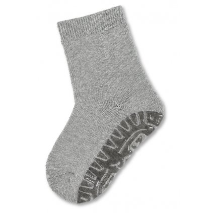 STERNTALER Ponožky protišmykové silver melange uni veľ. 21/22 cm-