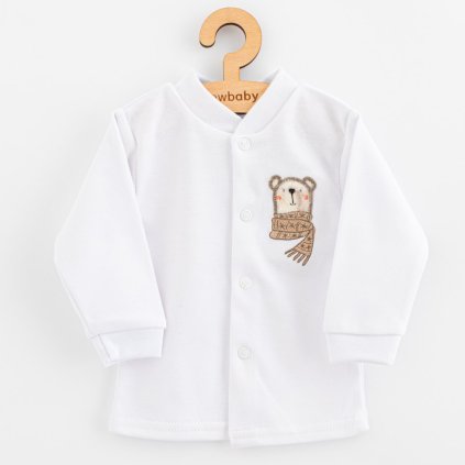 Dojčenský bavlnený kabátik New Baby Polar Bear
