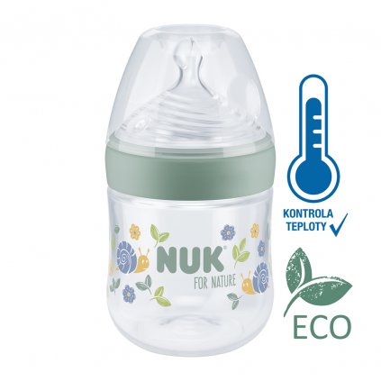 NUK Fľaša dojčenská For Nature s kontrolou teploty, 150 ml