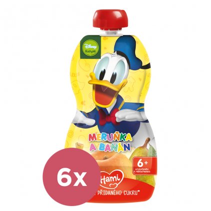 6x HAMI Kapsička ovocná Minnie Jahoda a banán 6x110g, od uk. 6. mesiaca