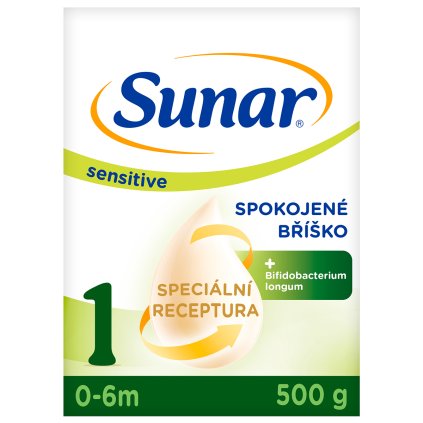 SUNAR Sensitive 1 Mlieko počiatočné 500 g, 0m+