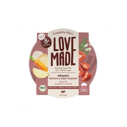 LOVEMADE Ragú hovädzie so zemiakmi pre deti od 8. mesiaca, 225 g