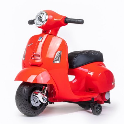 Detská elektrická motorka Baby Mix Vespa červená