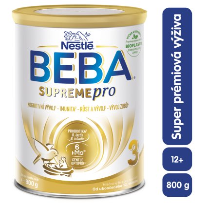 BEBA SUPREMEpro 3, 6 HMO, mlieko pre malé deti, 800 g, od uk. 12. mesiace