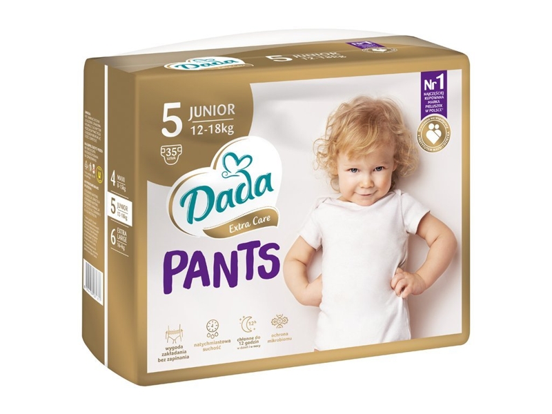 DADA Extra Care Pants Nohavičky plienkové jednorazové 5 Junior (12-18 kg) 35 ks Varianta: V001266