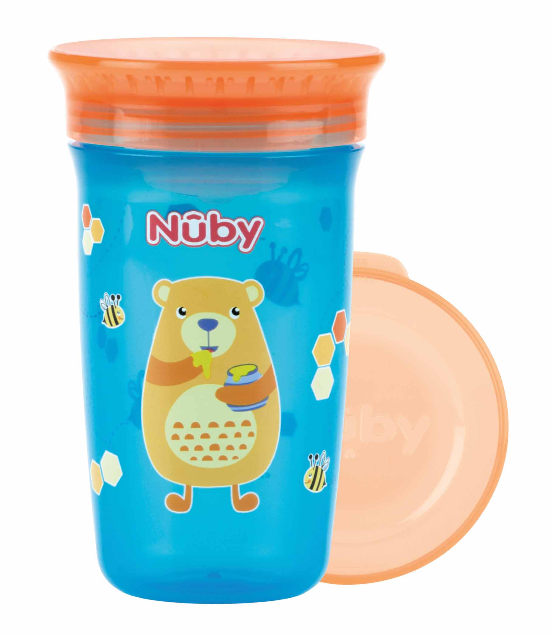 NUBY Hrnček netečúci 360° 300 ml, 6 m+ ružová / fialová Farba: Ružová