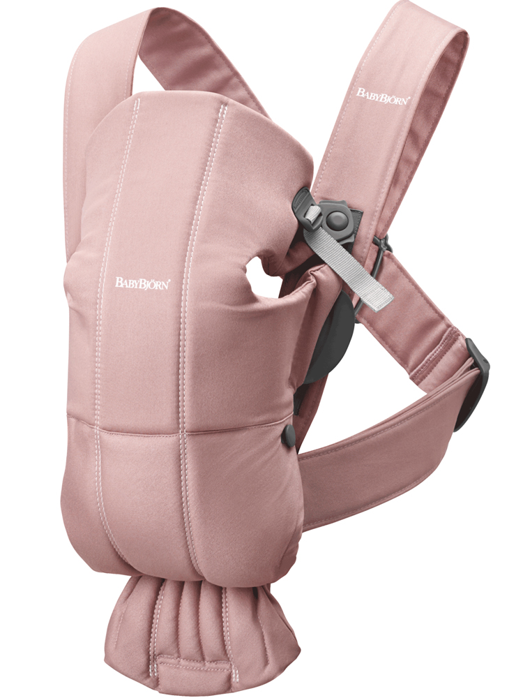 BABYBJORN BABYBJÖRN Nosič Mini, Dusty Pink Cotton