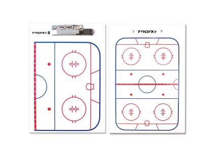 Hockey-Trainingstafel mit trockenem Abwischen 23 x 33 cm Tronx