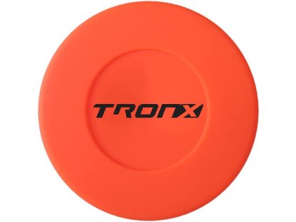 Orangefarbener Kunststoff-Bodenhockey-Puck TronX
