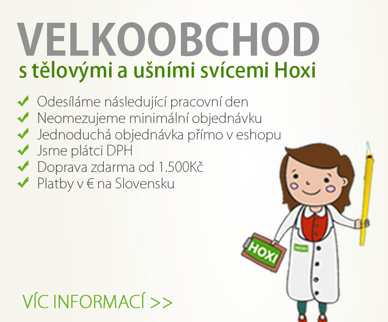 Ušní a tělové svíce Hoxi - VELKOOBCHOD