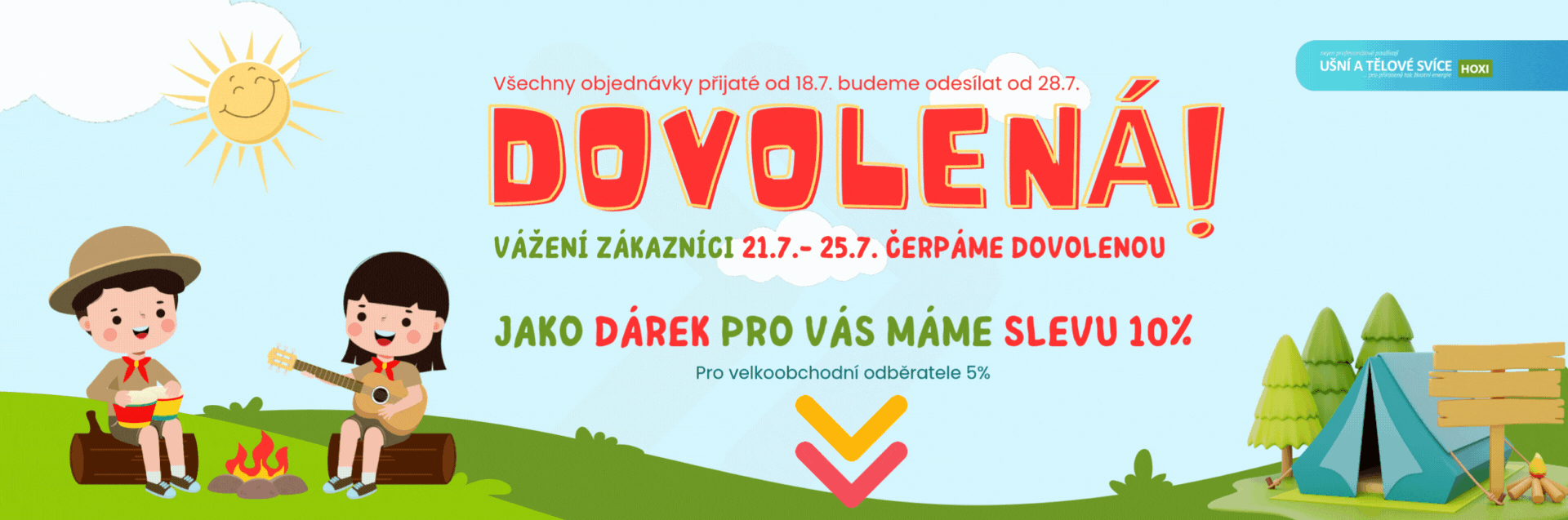 Dovolená a sleva jako dárek pro Vás!
