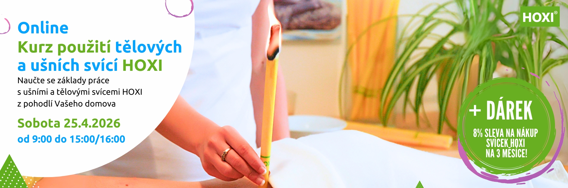 Online kurz použití ušních a tělových svící Hoxi