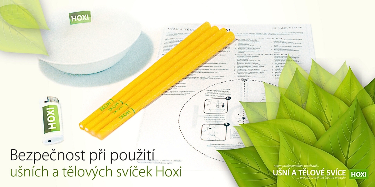Bezpečnost při použití ušních svíček HOXI