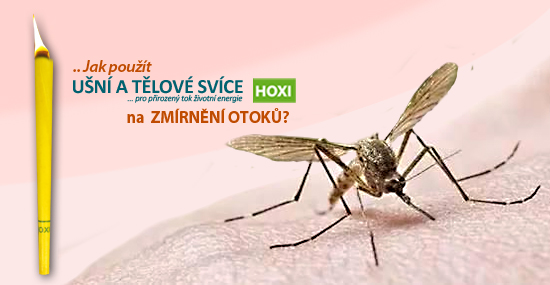 Aplikace tělových svící HOXI při zmírnění otoků