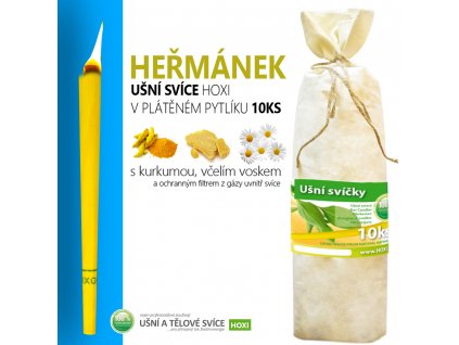 HOXI usni svice HERMANEK v platenem pytliku 10ks 002