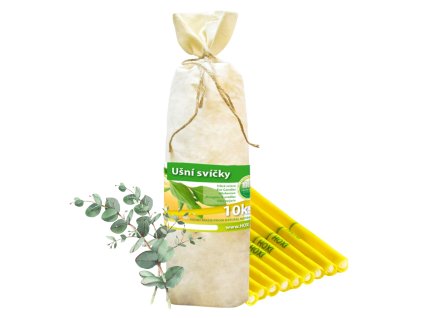 Usni svice HOXI Eucalyptus 10ks v pytliku ECO 01