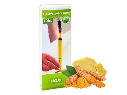 Telove svice HOXI nature 10ks v krabicce 1
