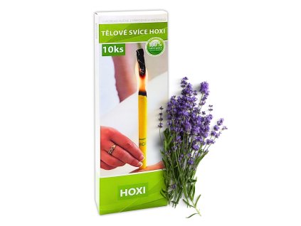 Telove svice HOXI Levandule 10ks v krabicce 1