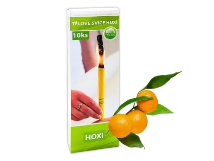 Telove svice HOXI Mandarinka 10ks v krabicce 1