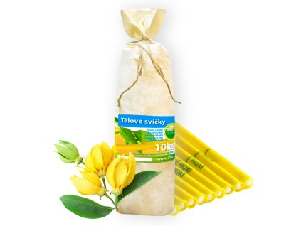 Telove svice HOXI Ylang ylang 10ks v pytliku eko 1