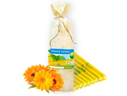 Telove svice HOXI Mesicek 10ks v pytliku eko 1