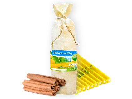 Telove svice HOXI Skorice 10ks v pytliku eko 1