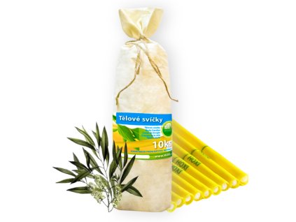 Telove svice HOXI Tea tree 10ks v pytliku eko 1
