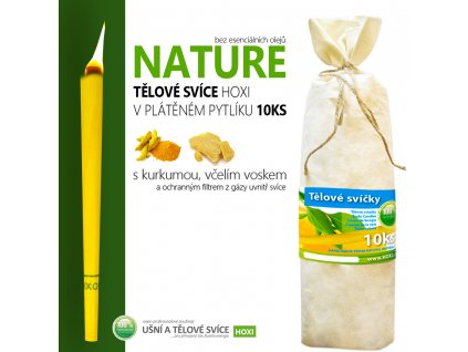 HOXI telove svice NATURE bez esencialnich oleju v platenem pytliku 10ks 002