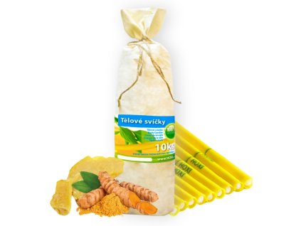 Telove svice HOXI Nature 10ks v pytliku eko 1