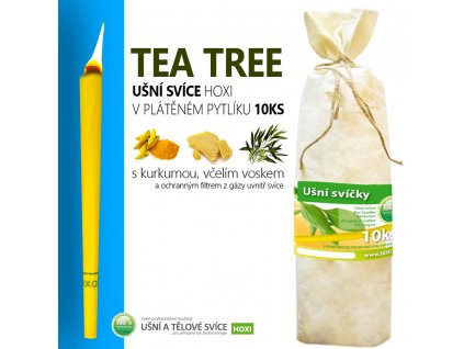 HOXI usni svice TEA TREE v platenem pytliku 10ks 002