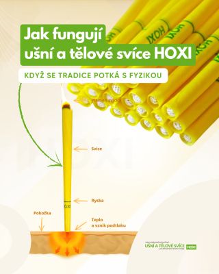 🌿 Jak fungují ušní a tělové svíce HOXI? Možná vás překvapí, že jejich princip není žádné „tajemno“, ale čistá fyzika: ✨...