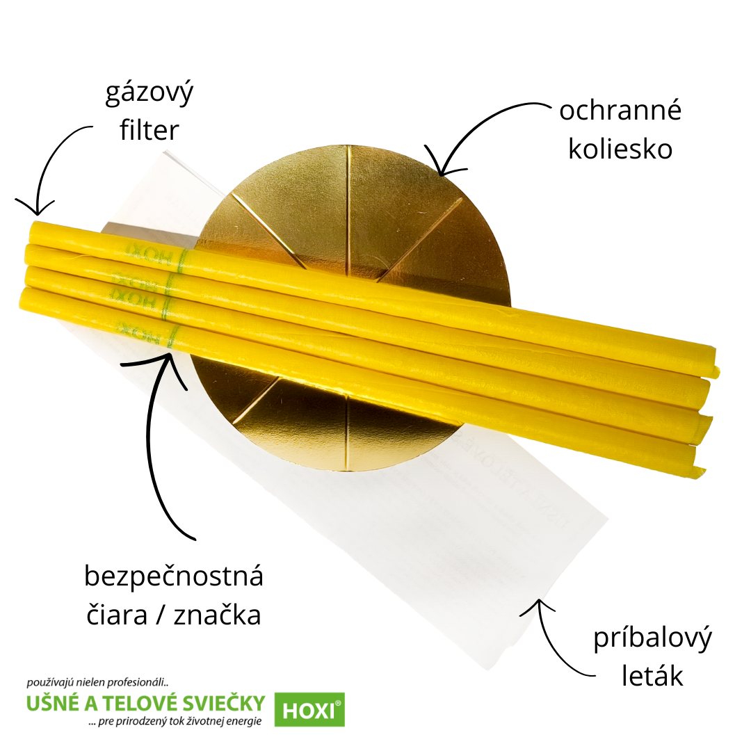 SK- Ušné sviečky HOXI - obsah balenia