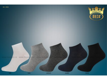 Dámské kotníkové ponožky HOZA s elastanem - H2026 od 65kč/pár