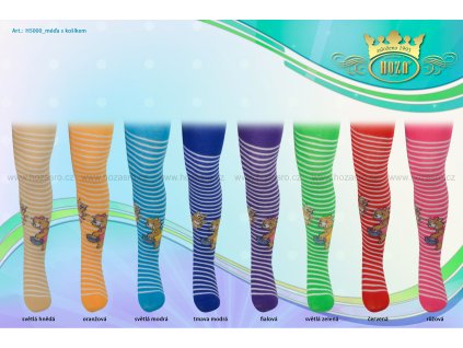 Dětské punčochové kalhoty - méďa s košíkem - H5000-n4