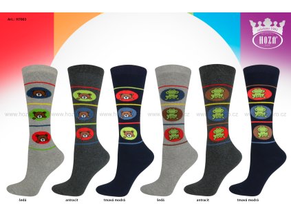 Dětské podkolenky froté - medvídek a žabička - H7003