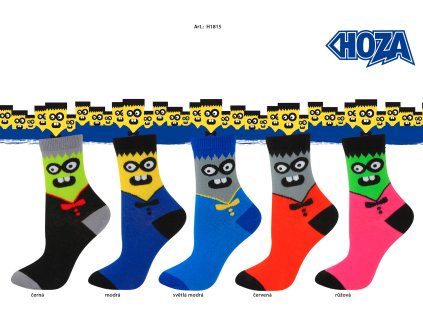 Dětské ponožky HOZA s elastanem - Obličej - H1815