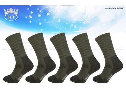 Thermo vysoce hřejivé zelené ponožky-od 139kč - H3408-A