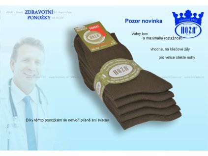 Pánské zdravotní ponožky 100% bavlna - H014-G