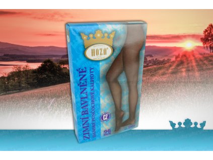 Punčochové kalhoty HOZA - bavlna, 96 DEN - D04