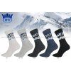 Pánské a dámské ponožky HOZA froté - motiv SKI - T101
