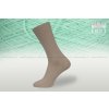 Pánské ponožky žebrované 5/2,100% bavlna - hnědý mix - H013-A